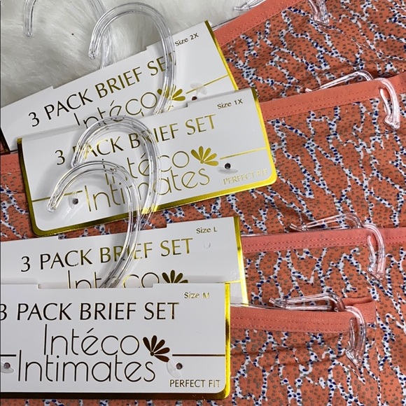 Bundle of 3 Inteco Underwear Full Cover Multicolored Panties Brand NEW - Picture 5 of 5